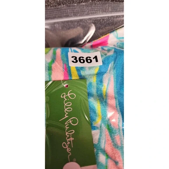 Lilly Pulitzer Lyra Coverup XL Beach and Bae Sailboat Hooded Terry Poncho 25659 - Picture 9 of 9